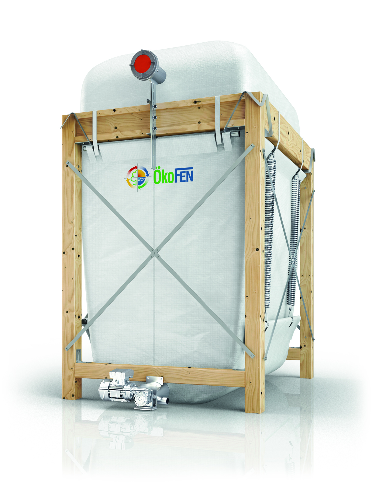 An Okefen Pellet fabric tank Flexilo for room ceiling up 215 cm An Okefen Pellet fabric tank Flexilo for room ceiling up 215 cm